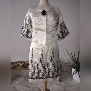 New, Pure Silk Couture Suit